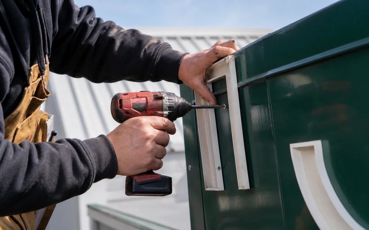 Sign maintenance contractor